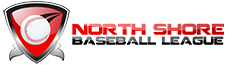 NSBL: North Shore Baseball League Logo